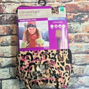 ClimateRight Girls Sz XL (14/16) Cheetah fleece